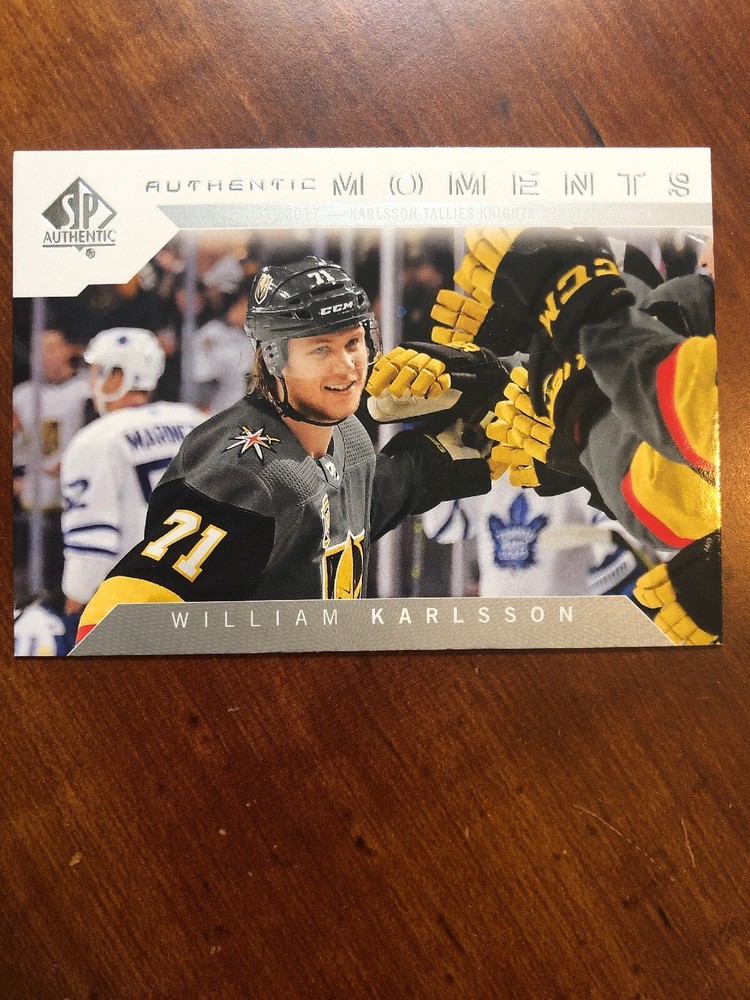 18-19 UD SP Authentic Moments #101 William Karlsson
