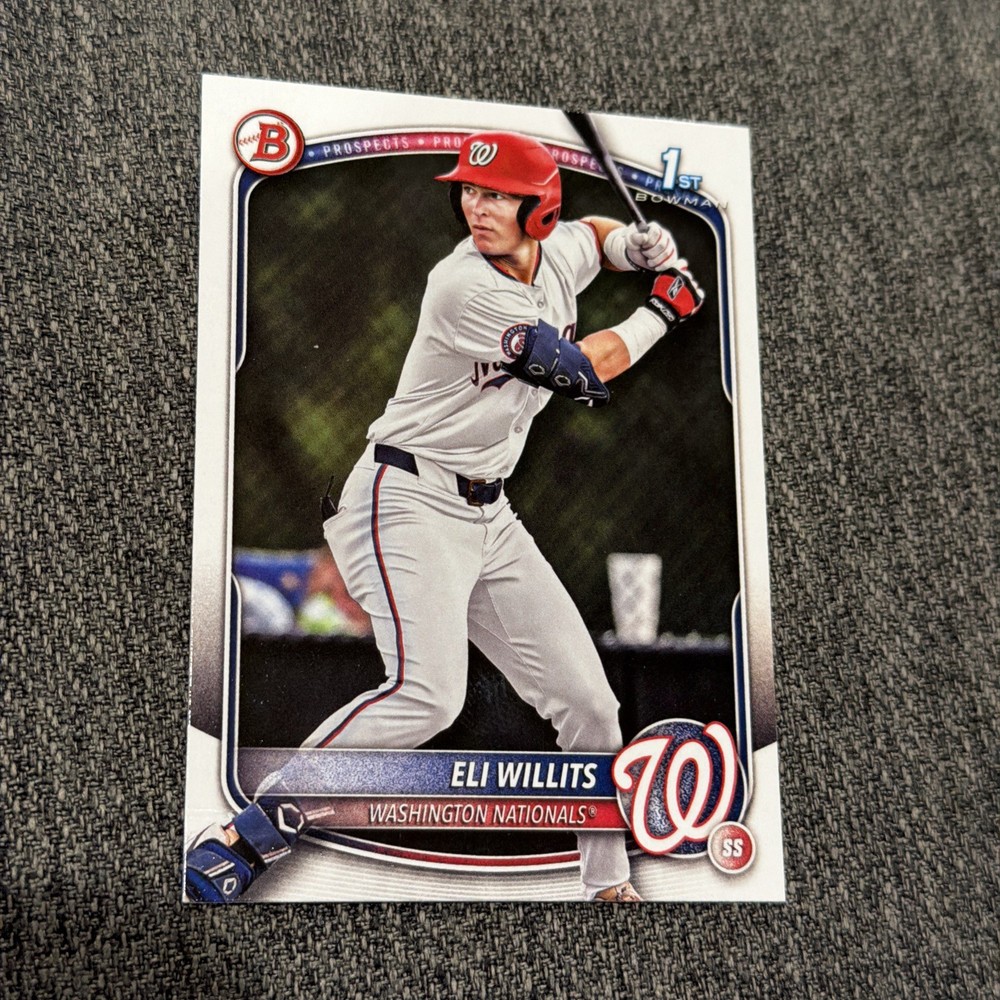 Eli Willits 2025 1st Bowman Draft BD-1 Washington Nationals