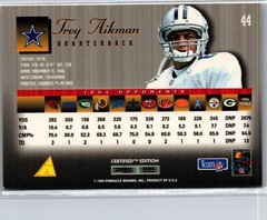 Troy Aikman PROMO 1995 Select Certified #44 Dallas Cowboys Very Good