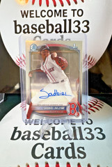2025 Topps Bowman Chrome Sadbiel Delzine 1st Bowman Auto Boston Red Sox #CPA-SD