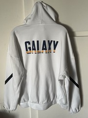 Excellent Condition! LA Galaxy Adidas MLS Soccer White Hoodie Men’s X-Large