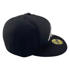 New Era Carolina Panthers Black and White Logo Black/Grey UV 59Fifty Fitted Hat