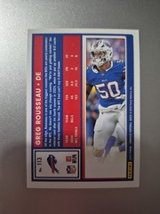2025 Panini Donruss – Greg Rousseau #113 Press Proof Silver /199