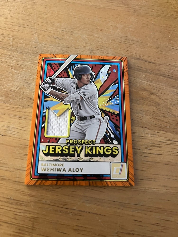 2026 Donruss Baseball Orange Cracked Ice Prospects Jersey Kings Wehiwa Aloy