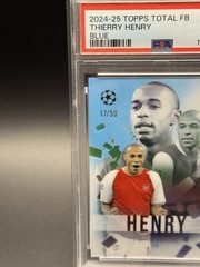 2024 Topps Total Football Thierry Henry Blue /50 *POP 1*
