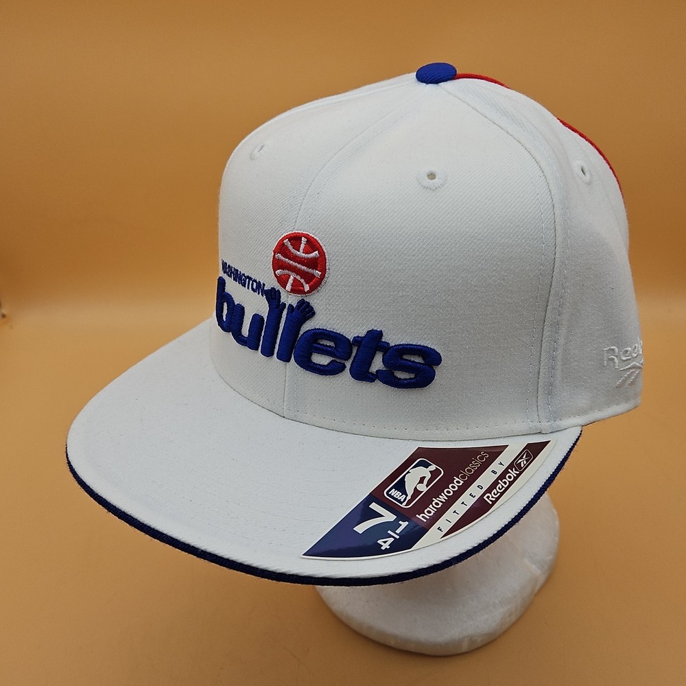 Washington Bullets Hat Wes Unseld Vintage 7 1/4 Fitted Reebok Hardwood Classics