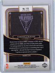 2025 Panini Select WNBA #172 Veronica Burton Silver Prizm Premier