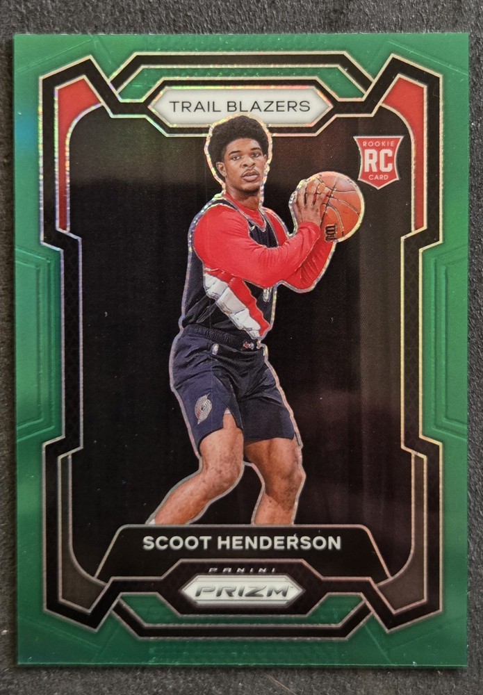 2023-24 Panini Prizm #141 Scoot Henderson Prizms Green