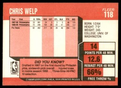 1989-90 Fleer #118 Chris Welp