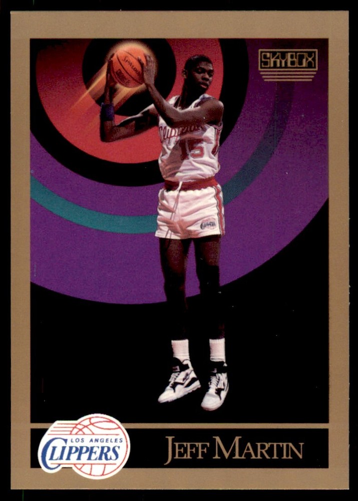 1990-91 SkyBox. Jeff Martin Rookie . Los Angeles Clippers #130