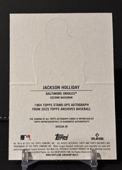 2025 Topps Archives 1964 Topps Stand-Ups Autographs Jackson Holliday #64SUA-JH