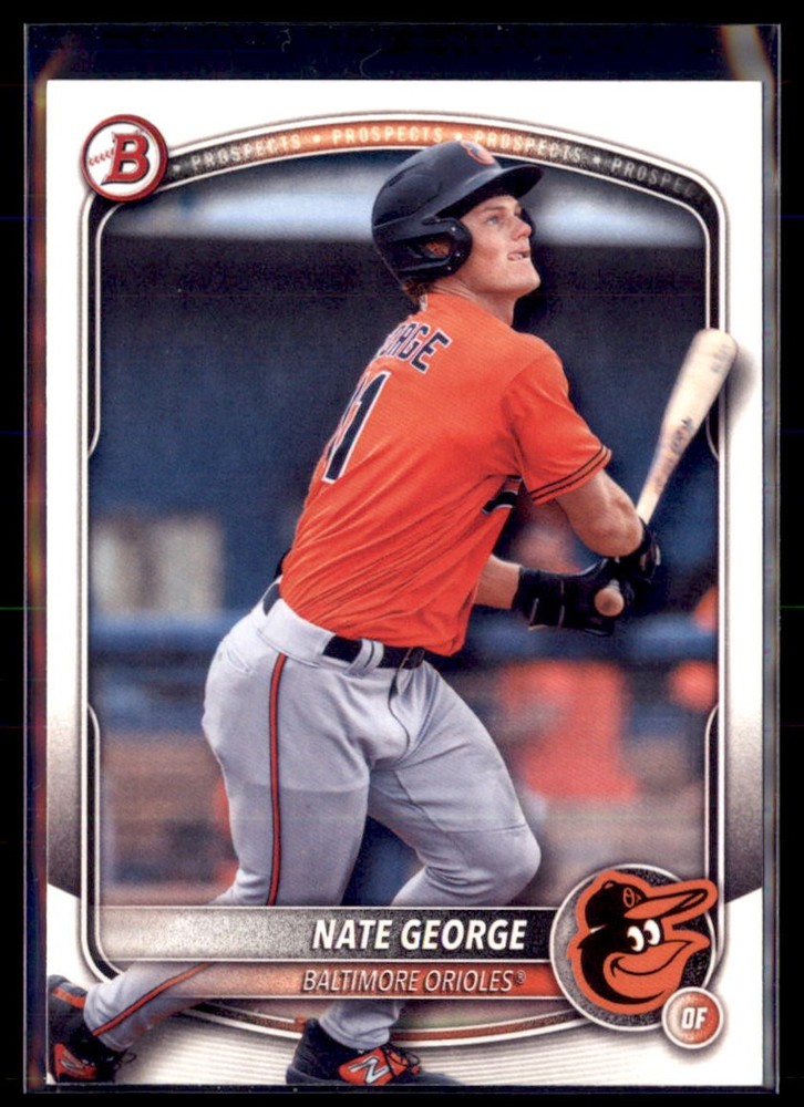 2025 Bowman Draft Paper Nate George Orioles BD-113 5 Card Lot