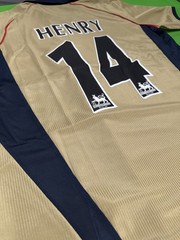 Thierry Henry Arsenal Sega 2001/2002 Away Jersey Retro New Size M