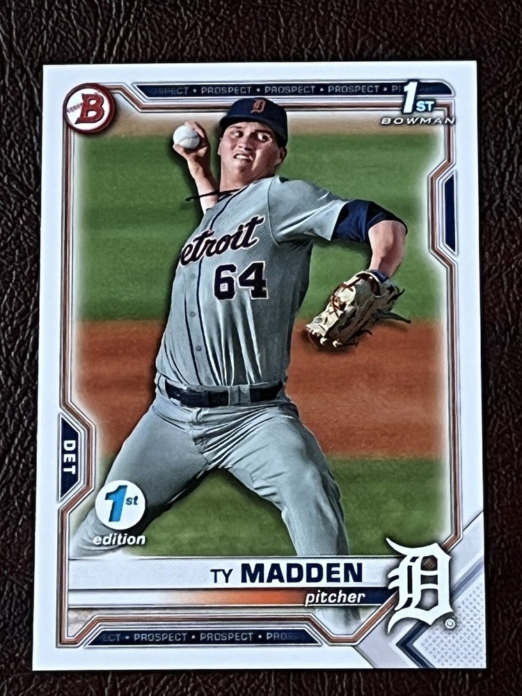 2021 Bowman Draft 1st Edition Ty Madden 1st Bowman #BD-152 Tigers Qty Avail