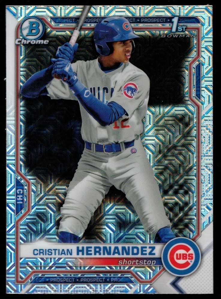 Cristian Hernandez – 2021 Bowman Chrome Prospects #BCP-171 Mojo Refractor (RC)
