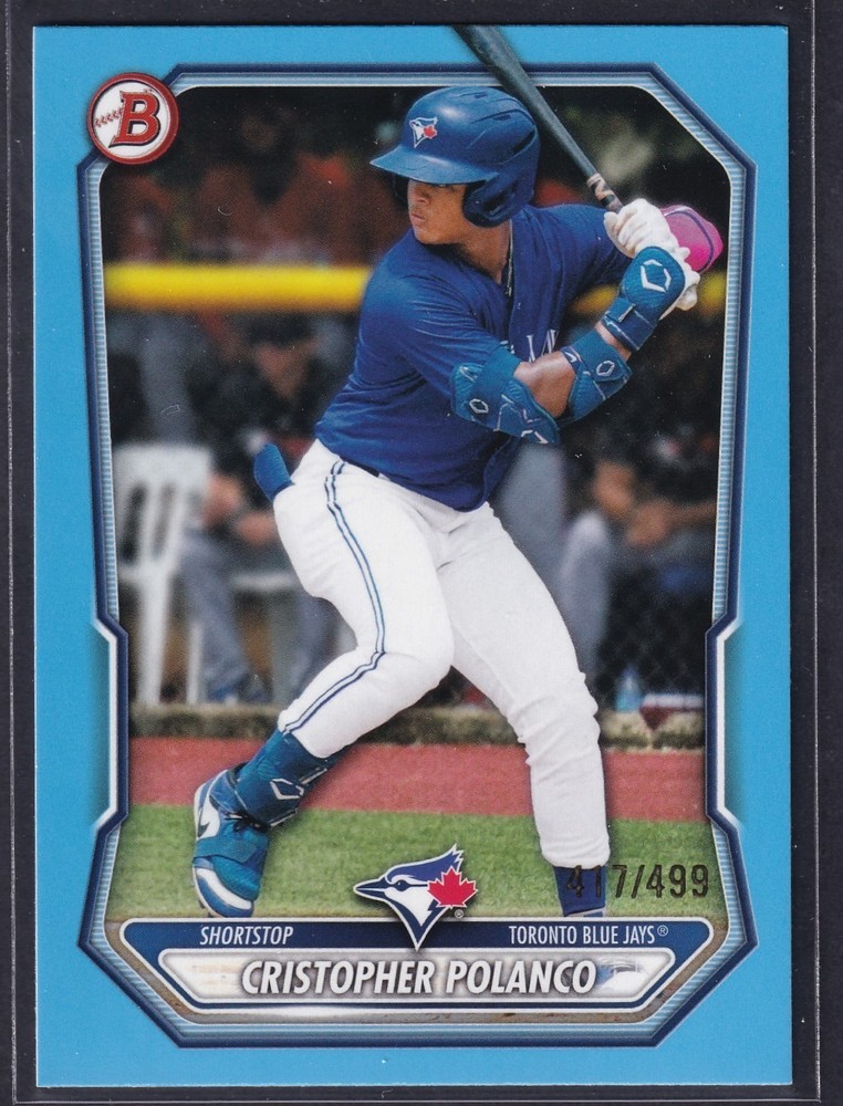 2026 Bowman CRISTOPHER POLANCO Sky Blue Border /499 #BP-34 Blue Jays