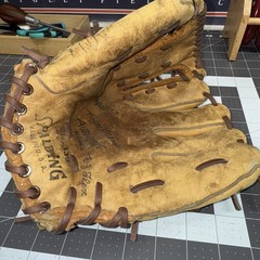 1950s Era Spalding 42-339 Roger Maris Autograph Model Trap Web Glove USA ARC