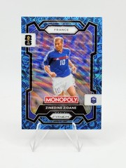 Zinedine Zidane 2026 Monopoly FIFA World Cup Prizm Blue Wave Prizm France