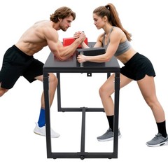 Foldable Arm Wrestling Table W/ Elbow & Forearm Pad Professional Battle Table