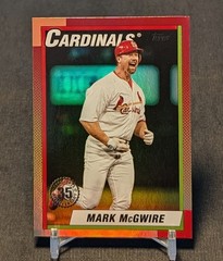 Mark McGwire 1990 Foil 2025 Topps Update Series Card #U90-19 St. Louis Cardinals