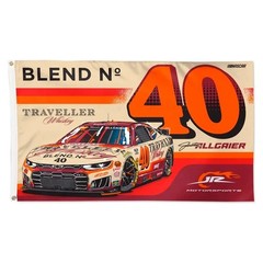 Justin Allgaier #40 Traveller Nascar Car Racing 2×3,3×5 FT Flag Good Decore