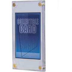 Secure 2-Piece Clear Trading Card Holder – Perfect for 2-1/2&Prime; x 3-1/2&Prime; Cards