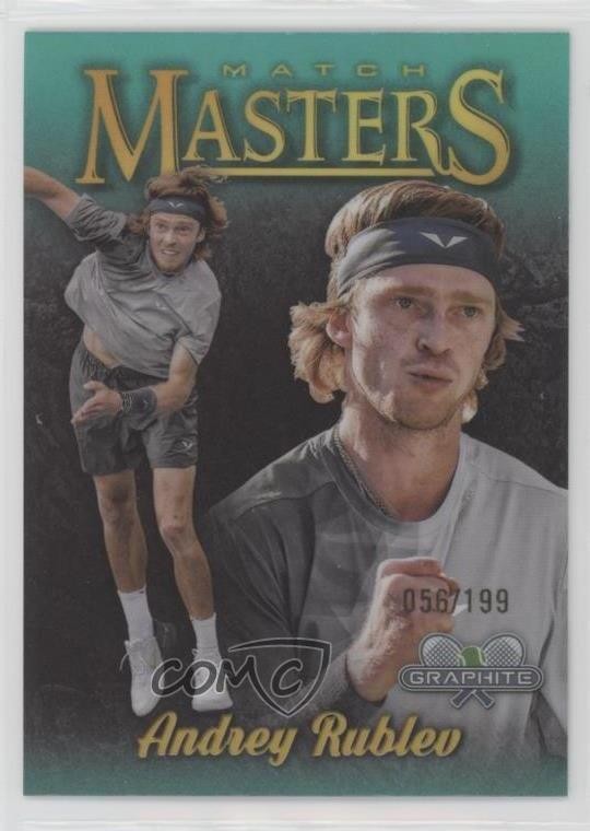2024 Graphite Match Masters Aqua Refractor 56/199 Andrey Rublev Rookie RC 7k8