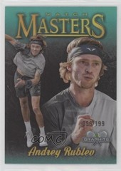2024 Graphite Match Masters Aqua Refractor 56/199 Andrey Rublev Rookie RC 7k8