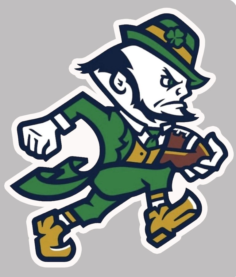 Notre Dame Fighting Irish Football Logo All Weather Vinyl Sticker/Decal 5&Prime;