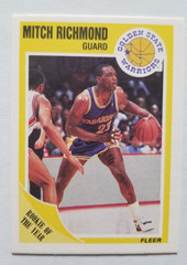 Mitch Richmond 1989-90 Fleer #56 Golden State Warriors Rookie