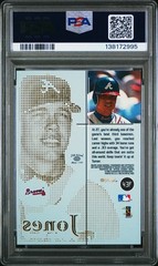 1999 SkyBox Molten Metal #43F Chipper Jones Atlanta Braves Fusion PSA 9! Low Pop