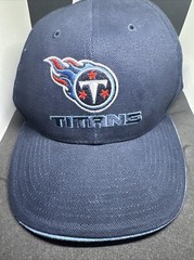 New Navy With Baby Blue Piping Twins Enterprise Tennessee Titans Strapback Hat