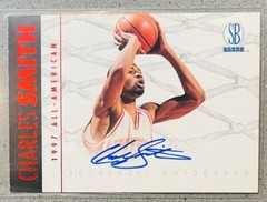 1997 Score Board Basketball Charles Smith Rookie Lobos Heat Red Foil Card Auto