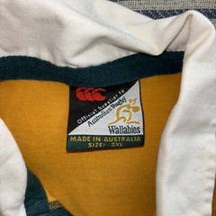 Vintage 2000s Australia Wallabies Rugby Shirt 3XL Canterbury Long Sleeve Jersey