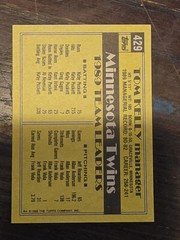 1990 Topps – Team Leaders Tom Kelly #429 Minnesota Twins