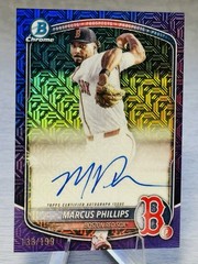 🔥⚾️MARCUS PHILLIPS 2025 Bowman Chrome Purple Mojo Refractor Auto /199 #SOX!⚾️🔥