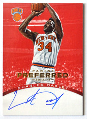 2012-13 Charles Oakley Panini Preferred Signatures SP /74 On Card Auto #119 NYK