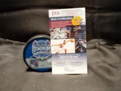 Mats Zuccarello Signed NY Rangers Official Game Puck – JSA COA- 1 #