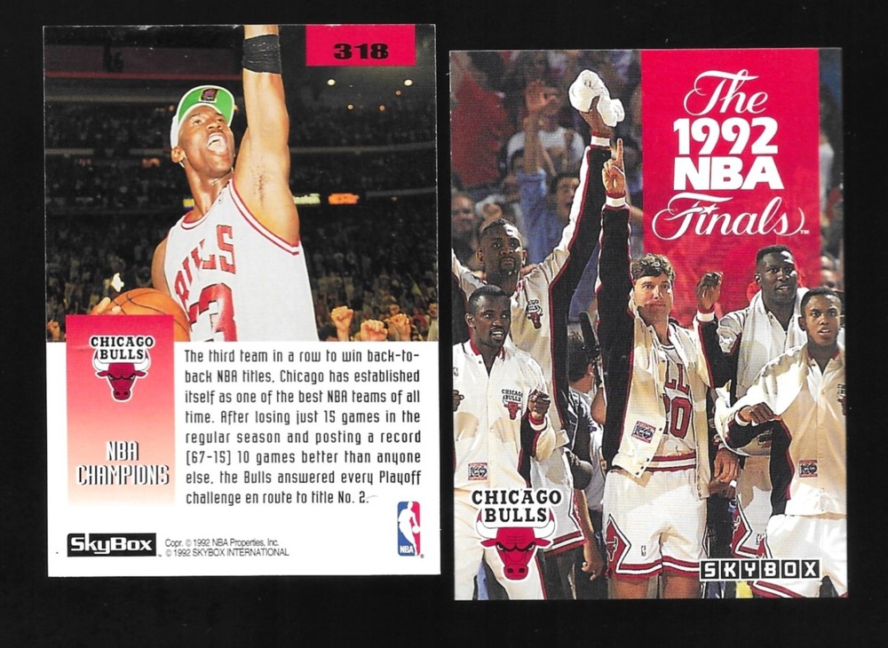 1992-93 Skybox 1992 NBA Finals Michael Jordan #318 Chicago Bulls