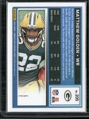 2025 Donruss Optic #205 Matthew Golden Blue Scope