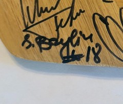 1995 NJ Devils Stanley Cup Champs Signed 24&Prime; MiniStick Lemieux Stevens Fetisov