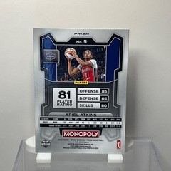 2024 Panini Prizm Monopoly WNBA – Ariel Atkins #5 Classic Icons Red Prizm
