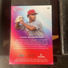 Kyson Witherspoon 2026 Leaf Vivid Baseball Base Card /35