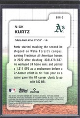 2024 Bowman Draft – Bowman Draft Night Nick Kurtz #BDN-3