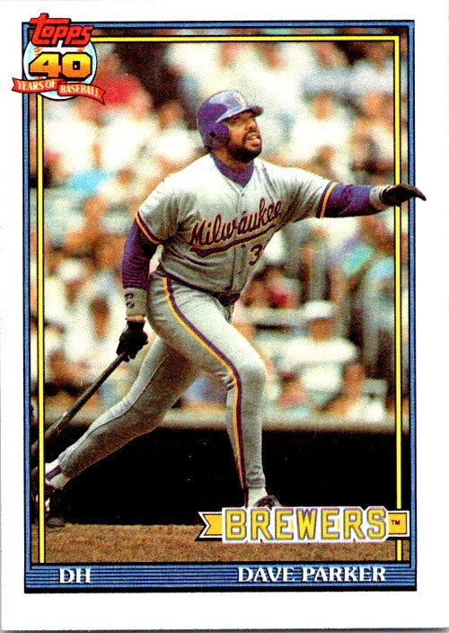 1991 Topps #235b Dave Parker