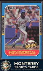 Darryl Strawberry 1987 Donruss Highlights #49 New York Mets