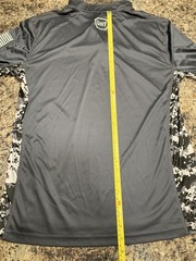 Wyoming Cowboys SALUTE TO SERVICE Pullover Windbreaker Sz Large Gray White-RARE