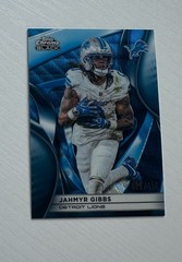 2025 Topps Chrome Black Blue Wave Refractors #37 Jahmyr Gibbs /150 #X314