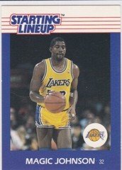 MAGIC JOHNSON 1988 RARE VINTAGE BASKETBALL CARD Startling Lineup SLU Lakers HOF!