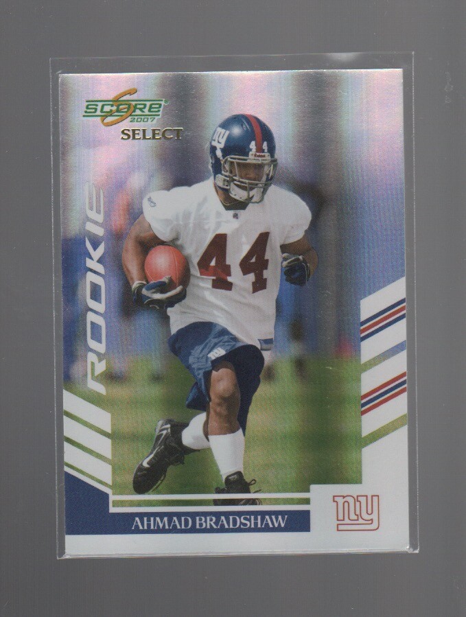 AHMAD BRADSHAW 2007 SCORE SELECT ROOKIE CARD #412 /599